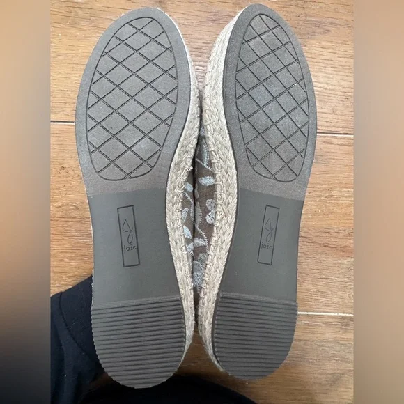 Joie Cara Women’s Beige Floral Embroidered Espadrille Slip On Shoes size 8.5 - Picture 5 of 11